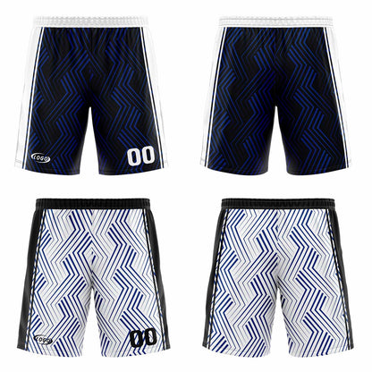 Custom Black White Reversible Basketball Suit for Adults and Kids Personalized Jersey