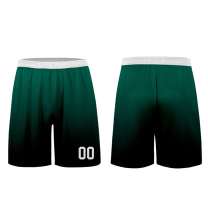 Custom Dark Green Black Uniform Jersey Kids Adults Personalized Set Jersey Shirt