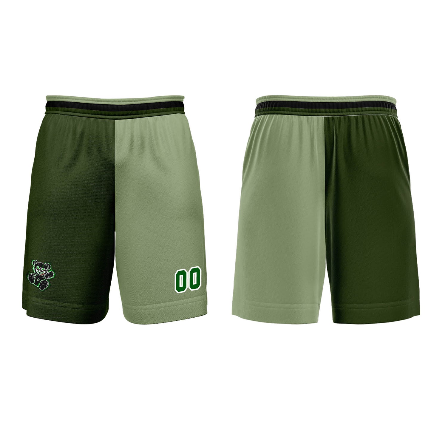 Custom Olive Green Basketball Jersey Uniform Suit Printed Your Logo Name Number