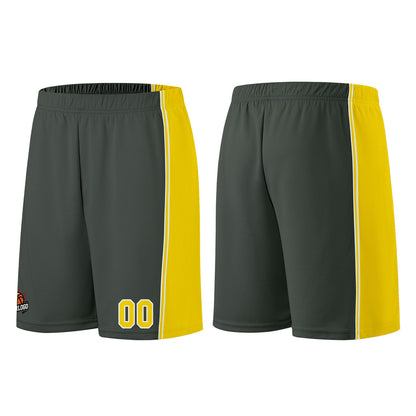 Custom Dark Gray-Yellow Basketball Jersey for Men Women Adult Youth Stitched Name Number Logo