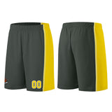 Custom Dark Gray-Yellow Basketball Jersey for Men Women Adult Youth Stitched Name Number Logo