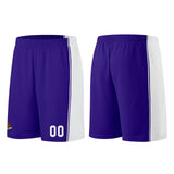 Custom Purple White Basketball Jersey for Men Women Adult Youth Stitched Name Number Logo
