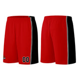 Custom Red Black Basketball Jersey for Men Women Adult Youth Stitched Name Number Logo