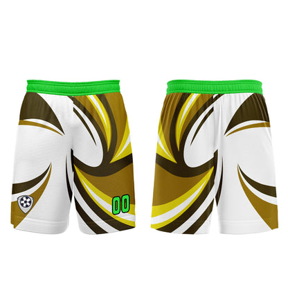 Custom White Yellow Uniform Jersey Kids Adults Personalized Set Jersey Shirt