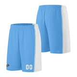 Custom Light Blue White Basketball Jersey for Men Women Adult Youth Stitched Name Number Logo