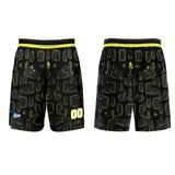 Custom Black Lemon Yellow Basketball Jersey Uniform Suit Printed Your Logo Name Number