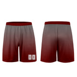 Custom Gray Red Uniform Jersey Kids Adults Personalized Set Jersey Shirt