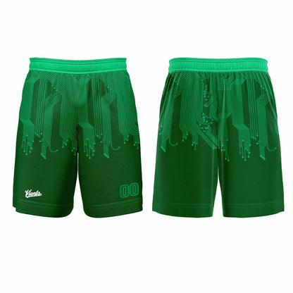 Custom Bright Green Basketball Soccer Football Shooting Long T-Shirt for Adults and Kids