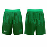 Custom Bright Green Basketball Soccer Football Shooting Long T-Shirt for Adults and Kids