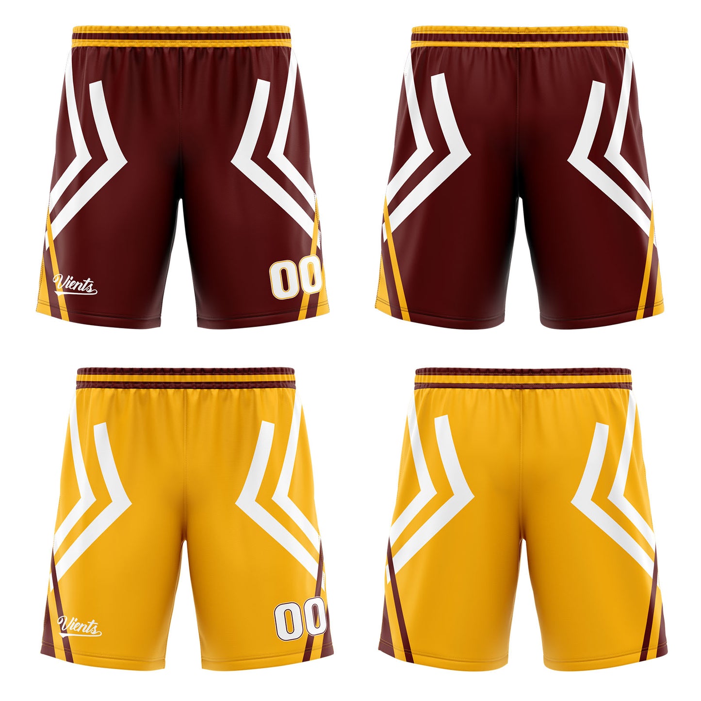 Custom Brown Yellow Reversible Basketball Suit for Adults and Kids Personalized Jersey