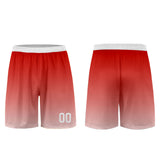 Custom Red White Uniform Jersey Kids Adults Personalized Set Jersey Shirt