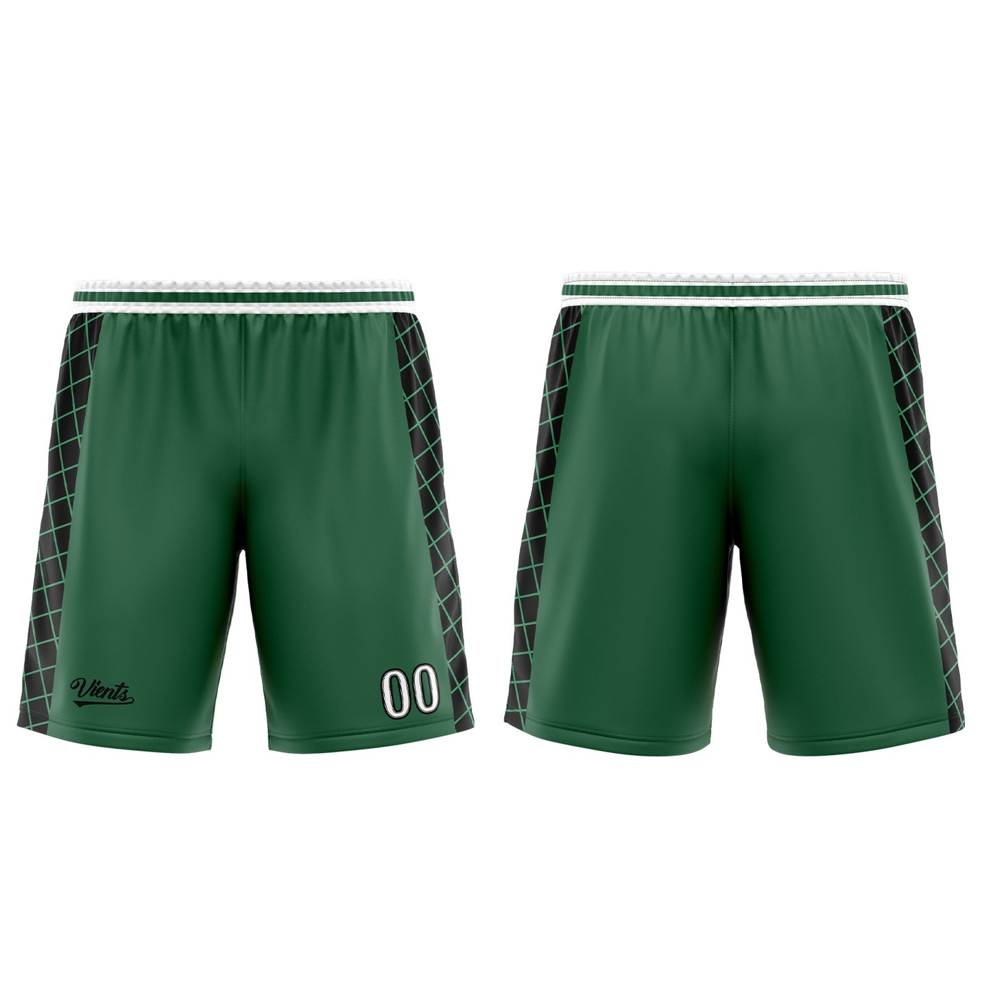 Custom Green Black Basketball Jersey Uniform Suit Printed Your Logo Name Number