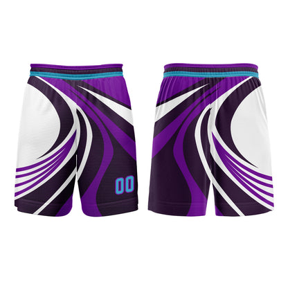 Custom Violet Blue Basketball Jersey Uniform Suit Printed Your Logo Name Number