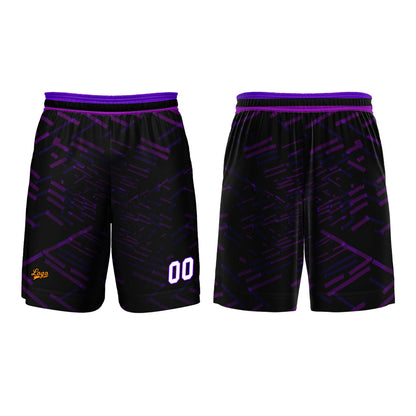 Custom Black Purple Basketball Jersey Uniform Suit Printed Your Logo Name Number