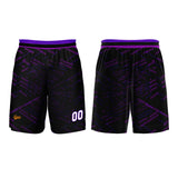 Custom Black Purple Basketball Jersey Uniform Suit Printed Your Logo Name Number