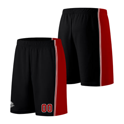 Custom Black Red Basketball Jersey for Men Women Adult Youth Stitched Name Number Logo