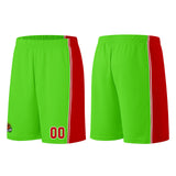 Custom Neon Green-Red Basketball Jersey for Men Women Adult Youth Stitched Name Number Logo