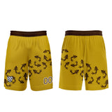 Custom Yellow Soccer Uniform Jersey Kids Adults Personalized Set Jersey Shirt