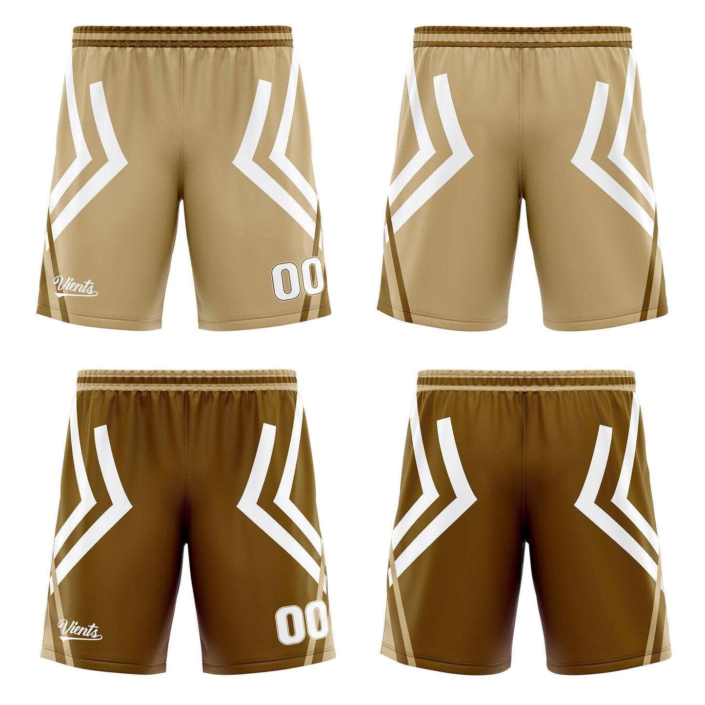 Custom Brown Reversible Basketball Suit for Adults and Kids Personalized Jersey