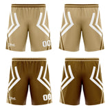 Custom Brown Reversible Basketball Suit for Adults and Kids Personalized Jersey