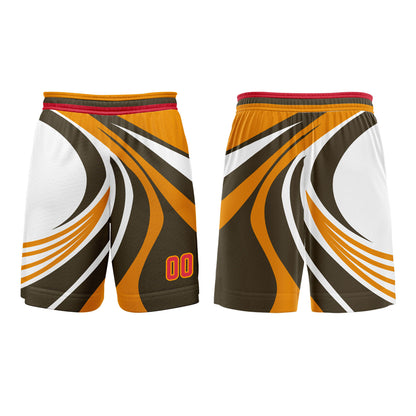 Custom Yellow Orange Basketball Jersey Uniform Suit Printed Your Logo Name Number