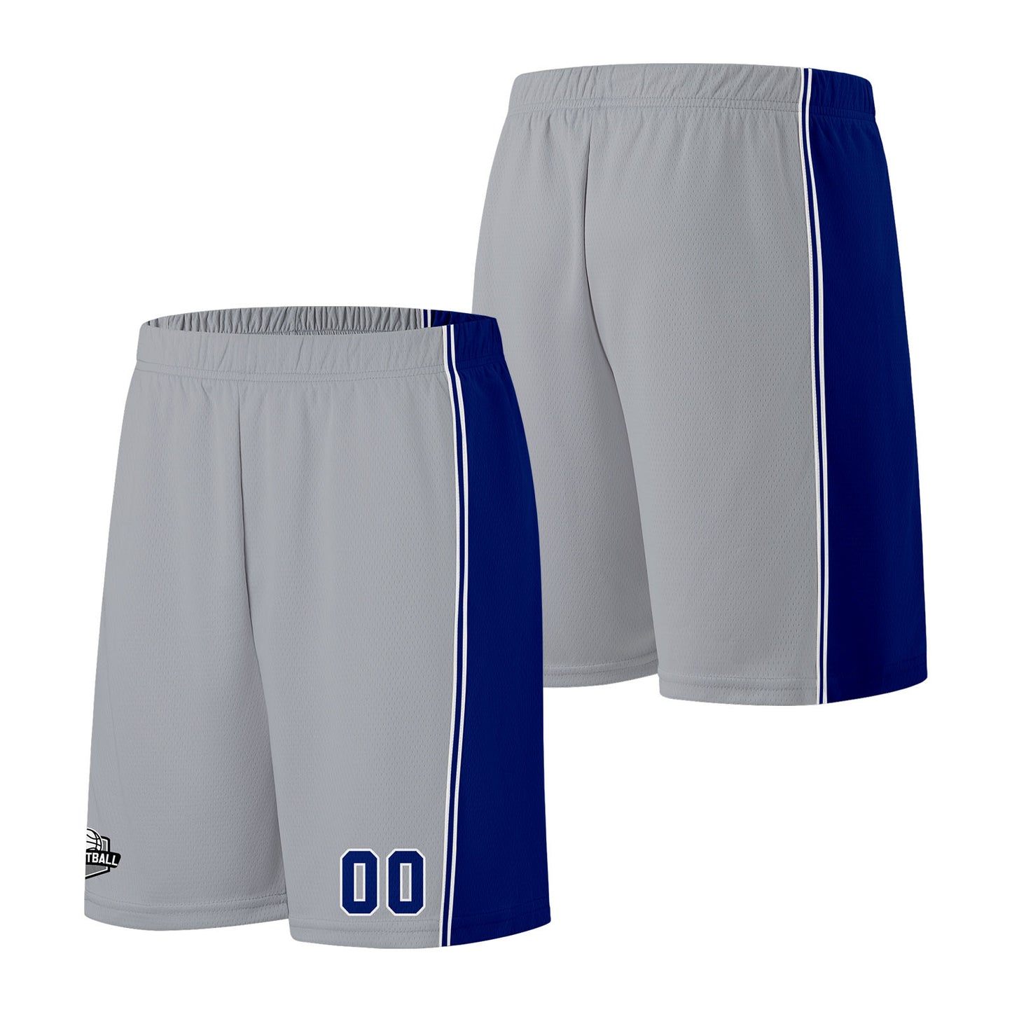 Custom Gray Royal Basketball Jersey for Men Women Adult Youth Stitched Name Number Logo