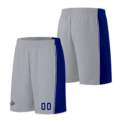Custom Gray Royal Basketball Jersey for Men Women Adult Youth Stitched Name Number Logo