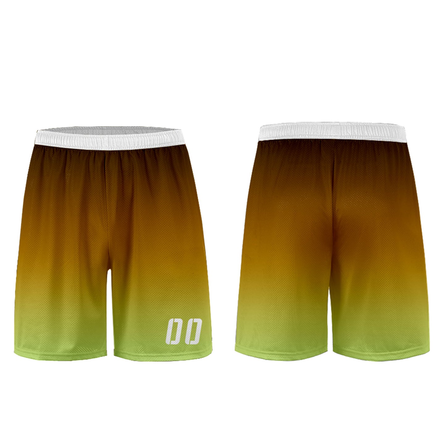 Custom Brown Yellow Green Uniform Jersey Kids Adults Personalized Set Jersey Shirt