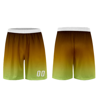 Custom Brown Yellow Green Uniform Jersey Kids Adults Personalized Set Jersey Shirt