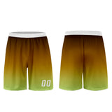 Custom Brown Yellow Green Uniform Jersey Kids Adults Personalized Set Jersey Shirt