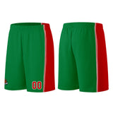 Custom Kelly Green Red Basketball Jersey for Men Women Adult Youth Stitched Name Number Logo