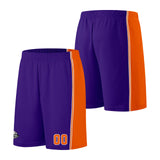 Custom Purple Orange Basketball Jersey for Men Women Adult Youth Stitched Name Number Logo