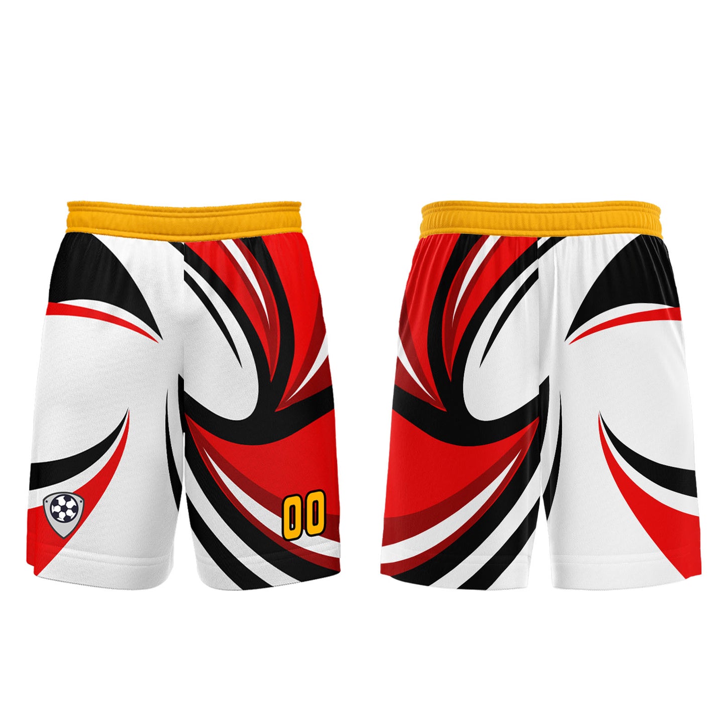 Custom White Red Uniform Jersey Kids Adults Personalized Set Jersey Shirt