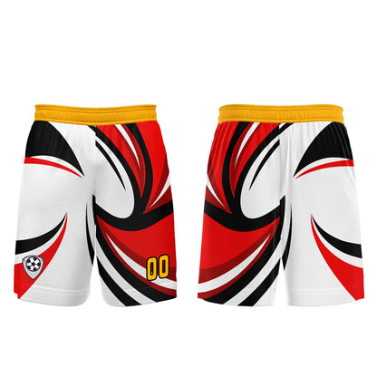 Custom White Red Uniform Jersey Kids Adults Personalized Set Jersey Shirt