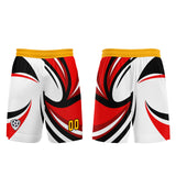 Custom White Red Uniform Jersey Kids Adults Personalized Set Jersey Shirt