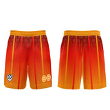 Custom Orange Yellow Uniform Jersey Kids Adults Personalized Set Jersey Shirt