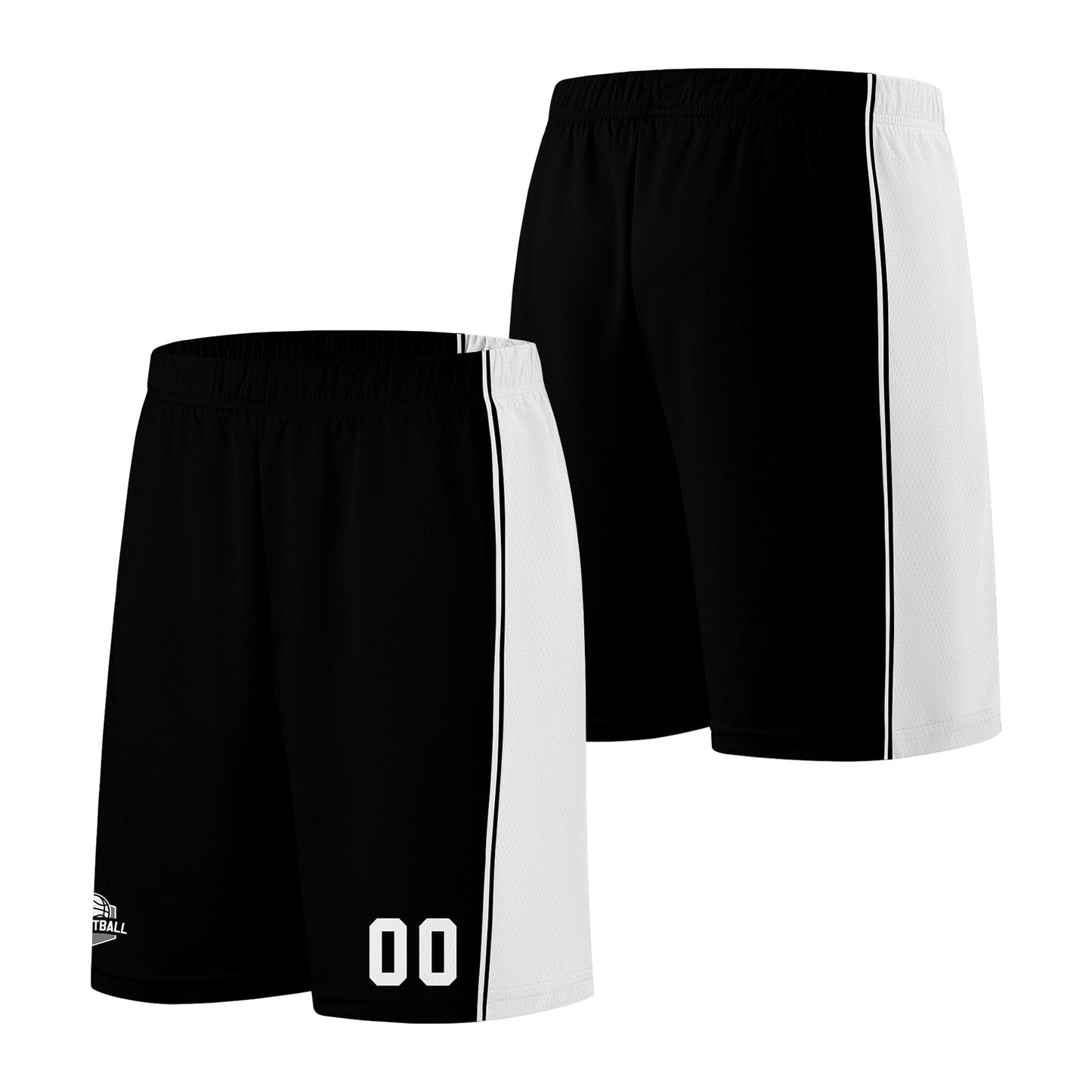 Custom Black White Basketball Jersey for Men Women Adult Youth Stitched Name Number Logo