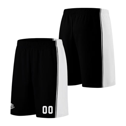 Custom Black White Basketball Jersey for Men Women Adult Youth Stitched Name Number Logo