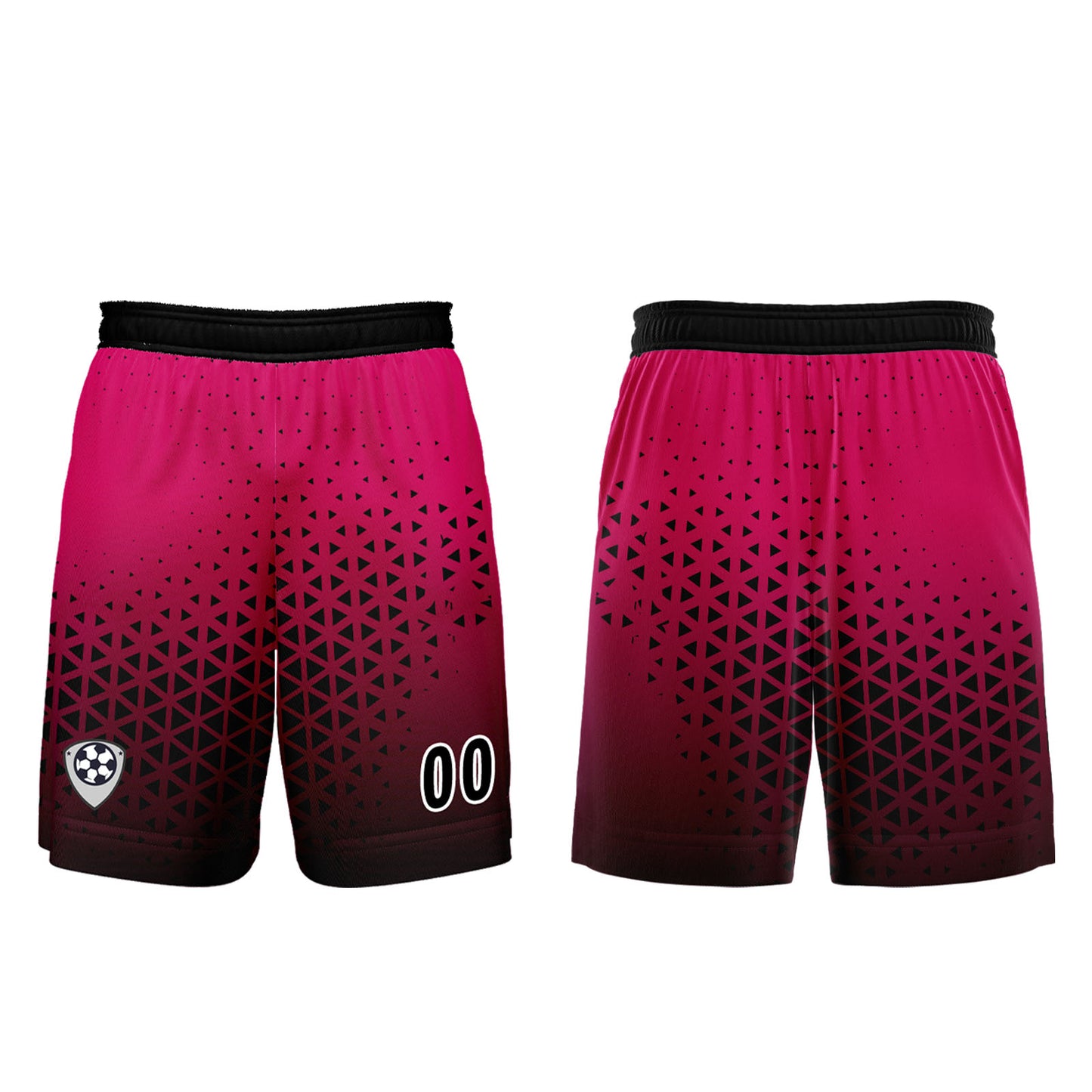 Custom Pink Black Uniform Jersey Kids Adults Personalized Set Jersey Shirt