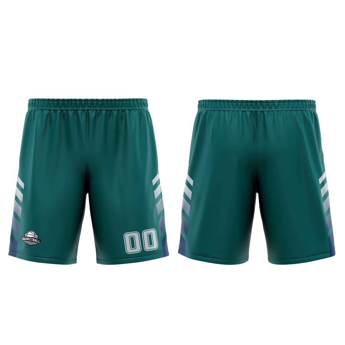 Custom Green Blue Basketball Jersey Uniform Suit Printed Your Logo Name Number