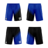 Custom Blue Black Reversible Basketball Suit for Adults and Kids Personalized Jersey