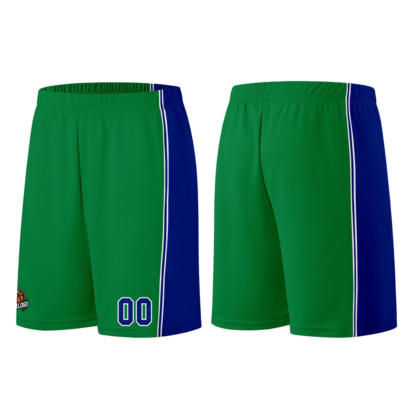 Custom Kelly Green Royal Basketball Jersey for Men Women Adult Youth Stitched Name Number Logo