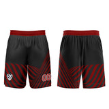 Custom Black Red Uniform Jersey Kids Adults Personalized Set Jersey Shirt
