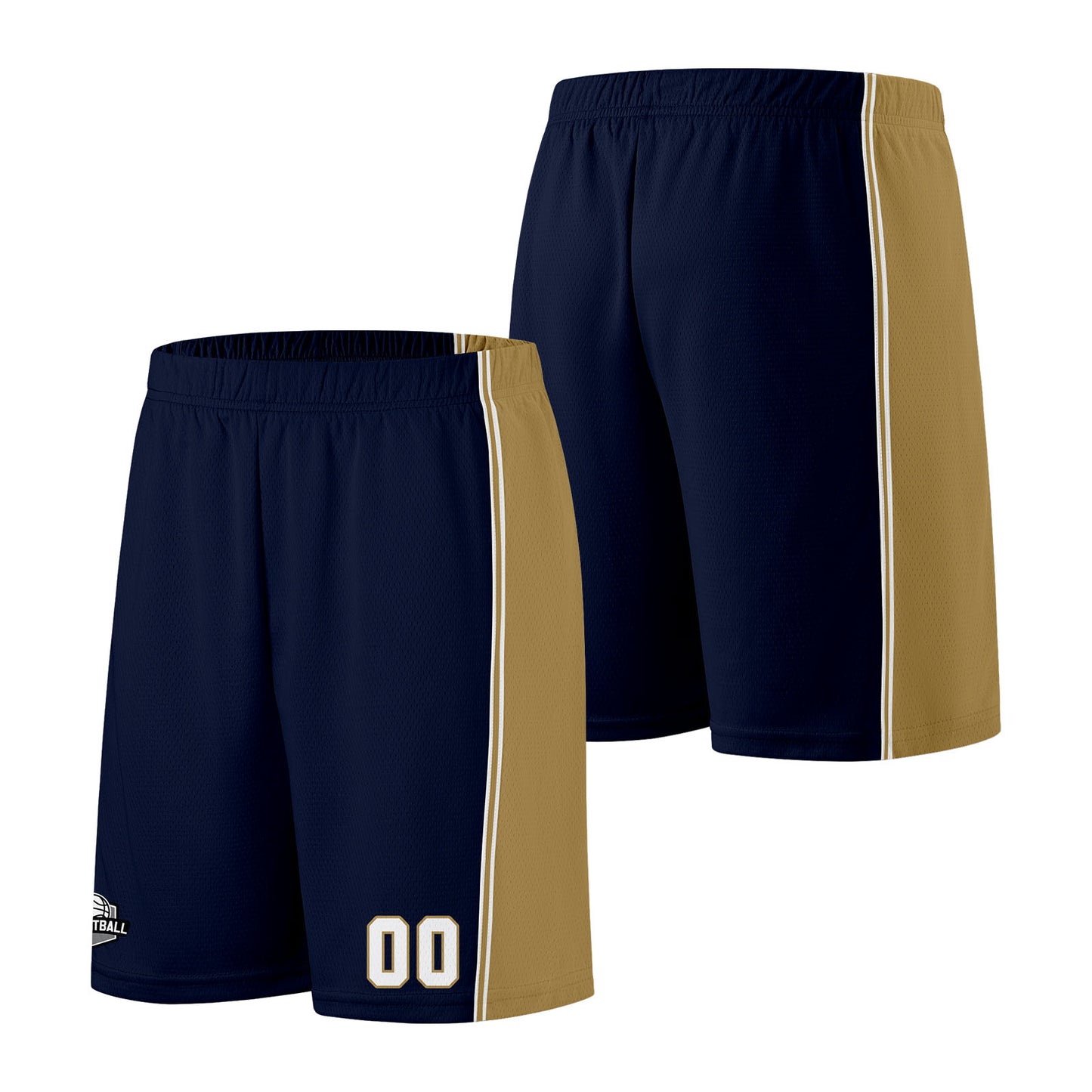 Custom Navy Gold Basketball Jersey for Men Women Adult Youth Stitched Name Number Logo