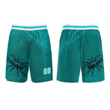 Custom Blue Green Basketball Jersey Uniform Suit Printed Your Logo Name Number