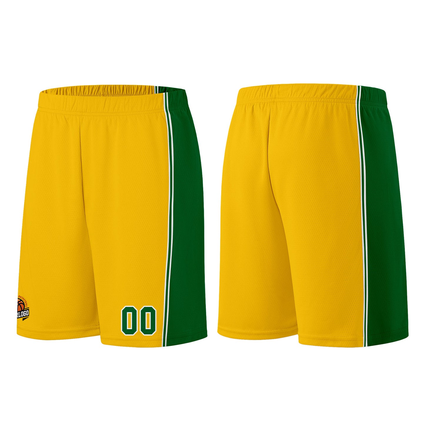 Custom Yellow Green Basketball Jersey for Men Women Adult Youth Stitched Name Number Logo