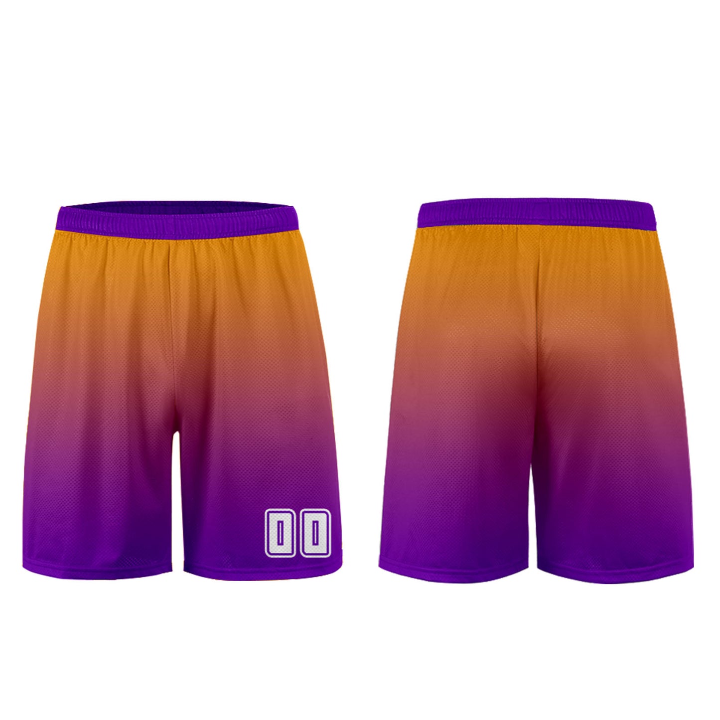 Custom Orange Purple Uniform Jersey Kids Adults Personalized Set Jersey Shirt
