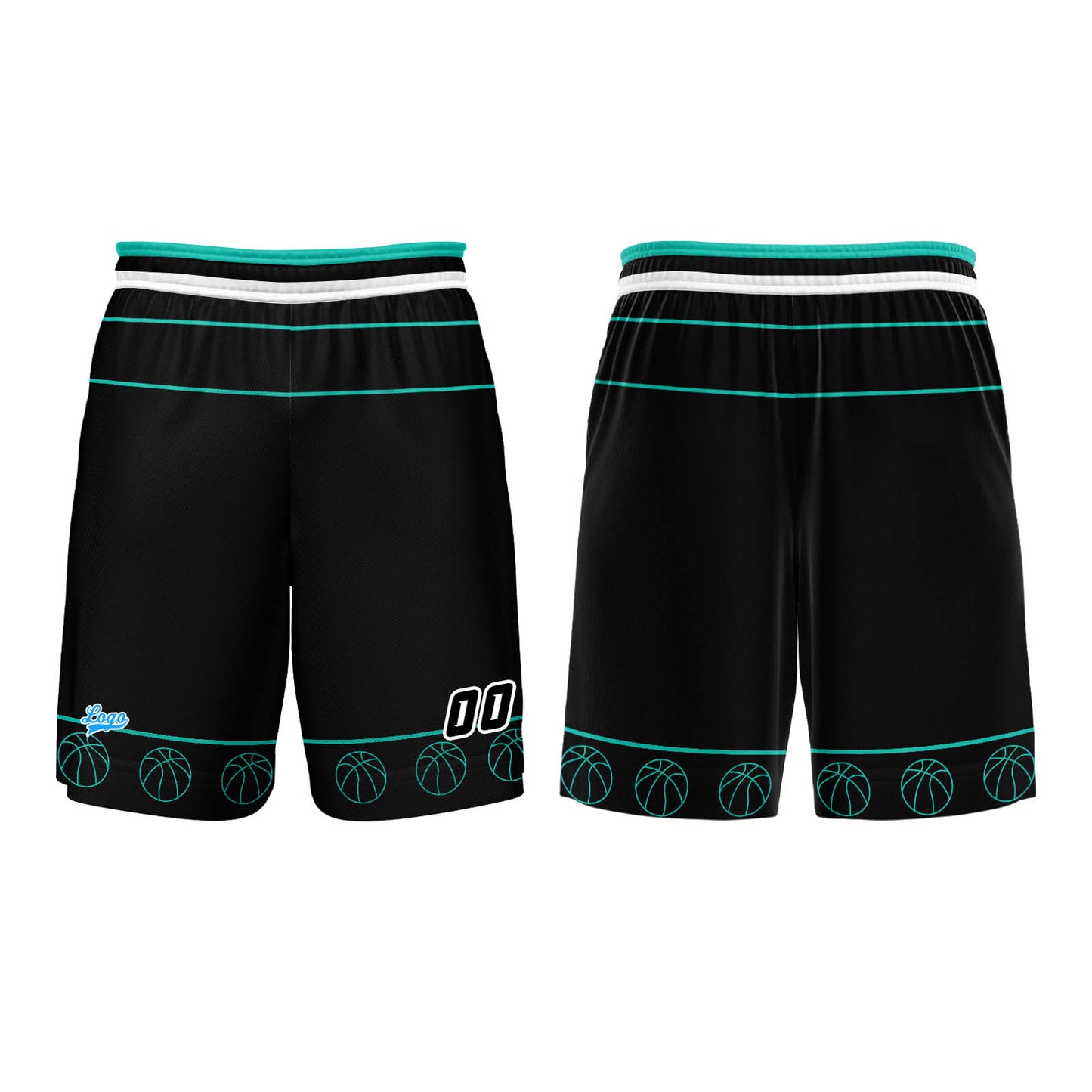 Custom White Tiffany Blue Basketball Jersey Uniform Suit Printed Your Logo Name Number