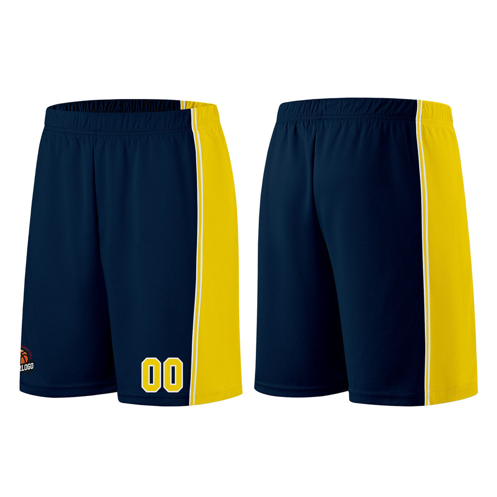 Custom Dark Blue-Yellow Basketball Jersey for Men Women Adult Youth Stitched Name Number Logo