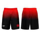 Custom Black Red Basketball Soccer Football Shooting Long T-Shirt for Adults and Kids